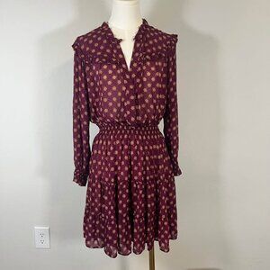 Pablo Dress Purple/burgundy/Flowers pattern - Women’s size Medium